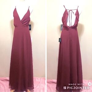 LULU’S chiffon maxi dress - NWT